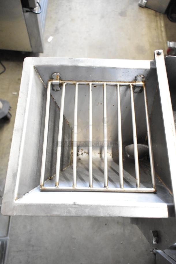 CG5-8 Commercial Food Processing Machine, 230V, 3 Phase. Stainless steel, grid top view, used condition. Model CG5-8.