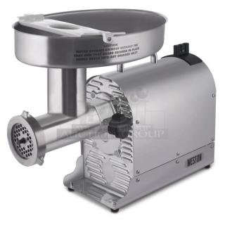 BRAND NEW SCRATCH AND DENT! Weston 10-3201-W #32 Pro Series Electric Meat Grinder. 120 Volts, 1 Phase.