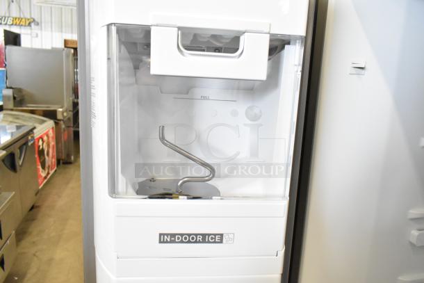 Brand new Whirlpool WRSC6536RZ00 Reach-In Cooler with freezer and ice/water dispenser, 115V, 1 Phase, scratch and dent.