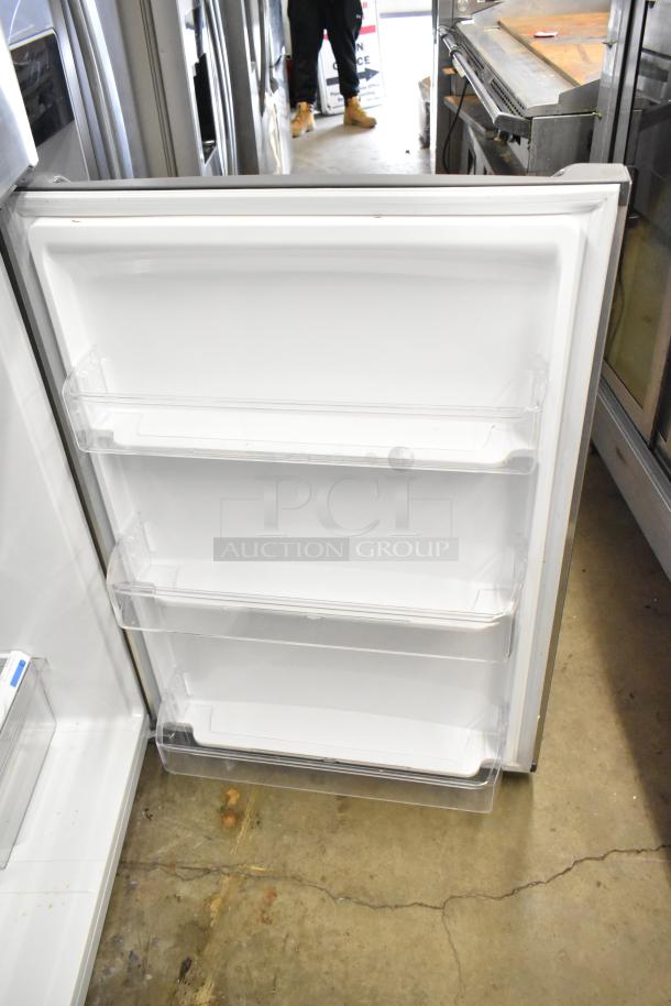 Brand new Frigidaire FFTR20M5VS7 reach-in cooler and freezer, 2024 model, with scratch and dent, 115 volts, 1 phase.