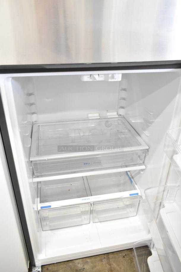 Brand new Frigidaire FFTR20M5VS7 cooler and freezer interior, 2024 model, 115 volts, 1 phase. Scratch and dent condition.