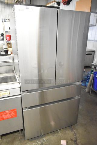 2025 LG LF30S8210S/01 reach-in French door cooler with drawer freezer, stainless steel, 115V, 1 phase, excellent condition.