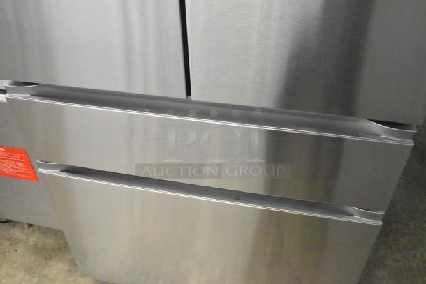 2025 LG LF30S8210S/01 French Door Cooler with drawer freezer, stainless steel finish, 115V, 1 phase, excellent condition.