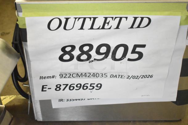 Brand new Vollrath 922CM424035 JW30 countertop cheese melter, 240V, 1 phase, scratch and dent. Item #922CM424035.