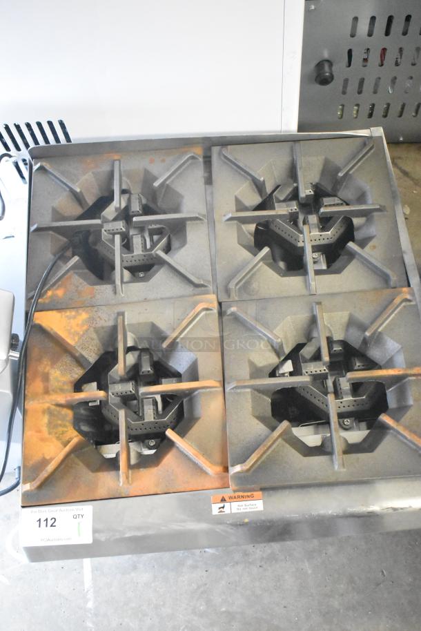 BRAND NEW SCRATCH AND DENT Cooking Performance Group 4 Burner Natural Gas Hot Plate, Model 351RCPG24NL, 88,000 BTU.