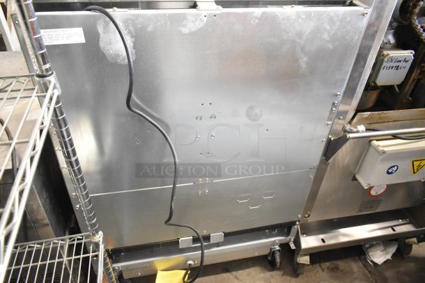 BRAND NEW 2021 Frymaster FPPH255CSE propane fryer, 80,000 BTU, with 4 baskets, filtration system, on commercial casters.