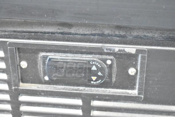 Habco SE12 commercial cooler control panel, showing temperature settings with "Colder" and "Warmer" buttons.