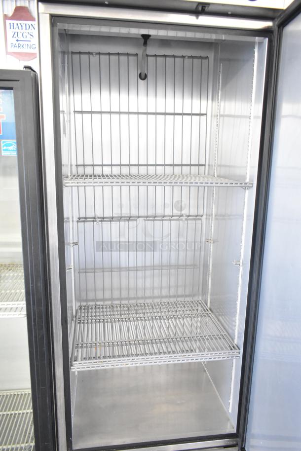 2017 True T-19F commercial freezer, single door, stainless steel, adjustable shelves, model TSCI-600R-G-PH, 115V.
