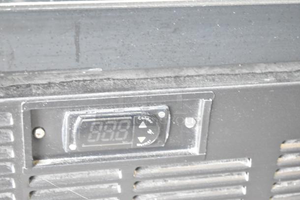 2019 Habco SE18 Cooler Merchandiser, commercial single door, 115V, 1 phase, visible control panel, used condition.