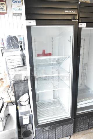 2019 Habco SE18 Commercial Single Door Cooler, 115V, 1 Phase, reach-in with glass door, adjustable shelves, new condition.