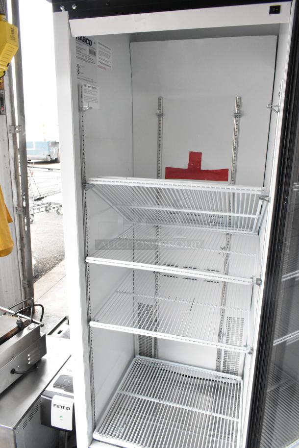 2019 Habco SE18 commercial cooler merchandiser, single door, 115 volts, 1 phase, adjustable shelves, excellent condition.