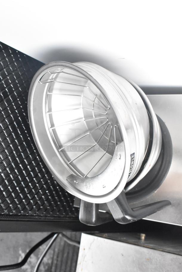 2017 Fetco CBS-2121 Commercial Drip Coffee Machine, stainless steel filter basket, countertop model, 100-120V, 1 phase.