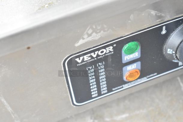2024 Vevor HT-821 countertop electric griddle, 115V, 1 phase, shows power and heat indicators, temperature settings.