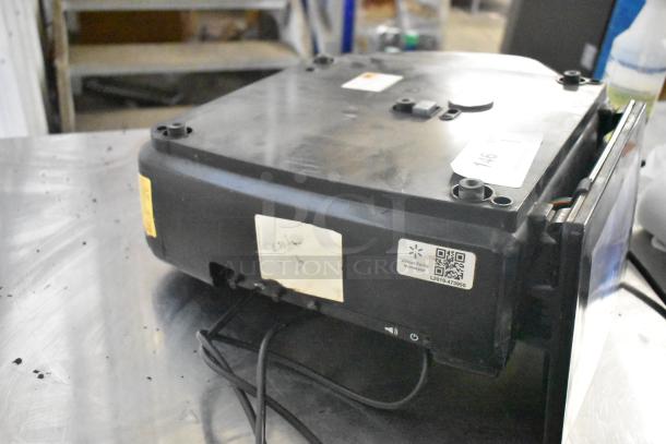 Hobart commercial countertop scale, tested and working, lacks power cord, visible screen damage, 120/208-240V, 1 phase.