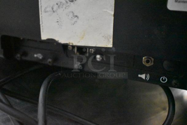 Hobart commercial countertop scale, missing power cord, screen damage visible. Tested working, 120/208-240V, 1 phase.