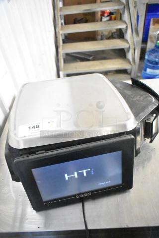 2017 Hobart HTi-7LH26 commercial countertop scale, tested and working, 120/208-240V, 1 phase, clear display screen.