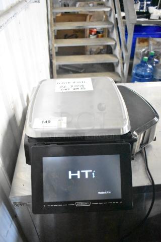2024 Hobart HTi-7LH4W commercial countertop scale, tested and working. Features digital display, model label visible.
