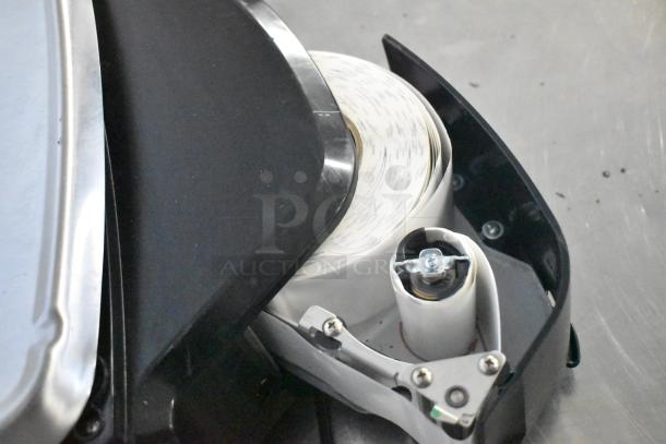 2024 Hobart HTi-7LH4W commercial scale, tested and working, showing internal label roll mechanism.