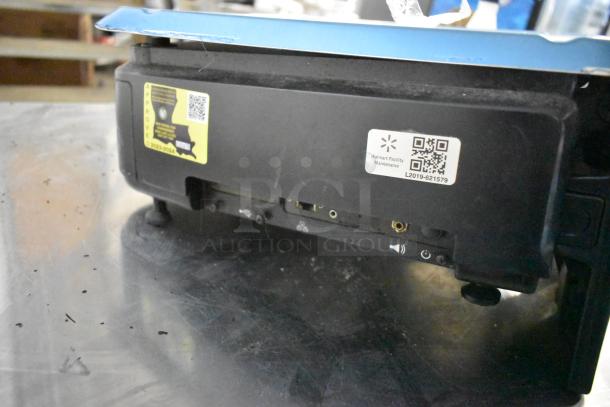 Hobart commercial countertop scale, tested and working, 120/208-240 volts, 1 phase, with approval and maintenance labels.