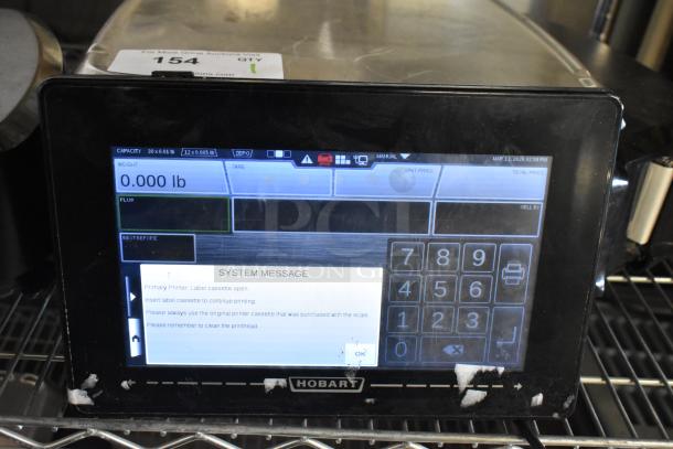 2018 Hobart HTi-7LH26 commercial countertop scale, digital display, tested and working, 120/208-240V, 1 phase.