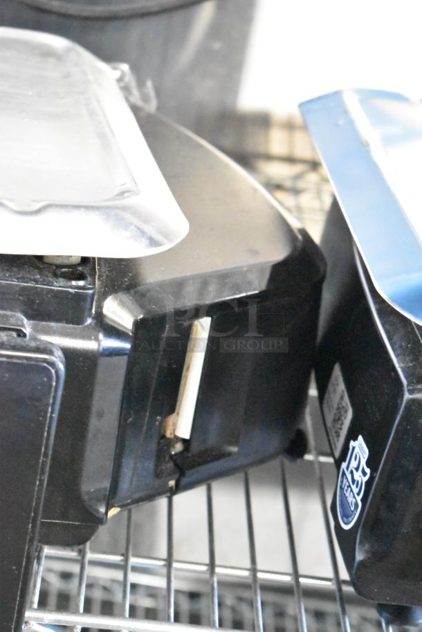 Hobart commercial countertop scale with cut power cord, condition undetermined. Model uses 120/208-240 volts, 1 phase.