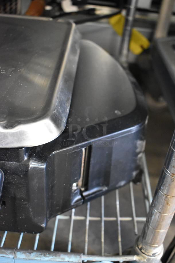 2017 Hobart HTi-7LH26 commercial countertop scale, black casing, tested and working, suitable for 120/208-240V, 1 phase.