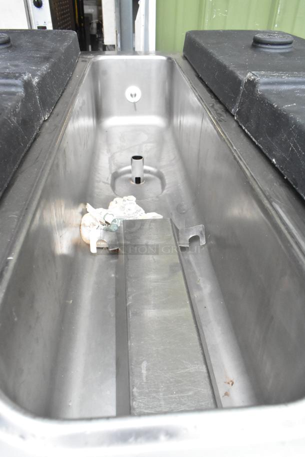 2016 Taylor C043-33 stainless steel 3-flavor frozen custard machine, floor style, water cooled, on commercial casters.