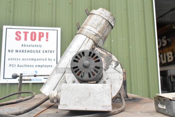 Pro Smoker 'N' Roaster 150P commercial smoker, showing exterior parts and motor. Functional and used condition.