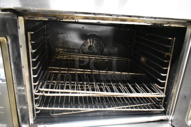 Cooking Performance Group 351FGC100N commercial convection oven, stainless steel, view-through doors, natural gas.