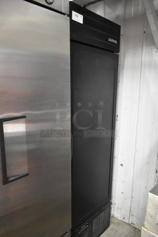 2019 Habco SE18 Commercial Single Door Cooler, 115V, 1 Phase, black finish, excellent condition, model SE18.