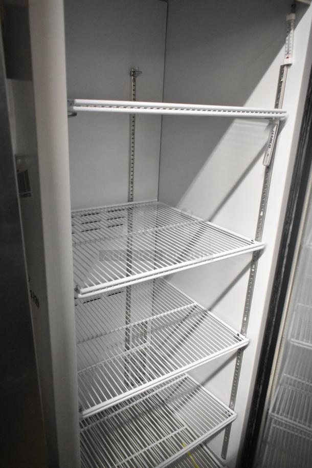 2019 Habco SE18 Commercial Single Door Cooler with adjustable shelving, 115 volts, 1 phase. Clean interior, used condition.