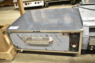 Brand new Hatco HDW-1 one drawer warmer, freestanding, 120 volts, 1 phase; scratch and dent condition.