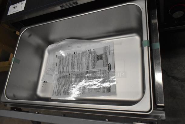 Brand new Hatco HDW-1 one drawer warmer, freestanding, 120 volts, 1 phase, minor scratches, includes user manual.