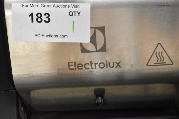 2019 Electrolux HSPP3BPRS Panini Press, stainless steel, 208V, in good condition with Electrolux branding visible.
