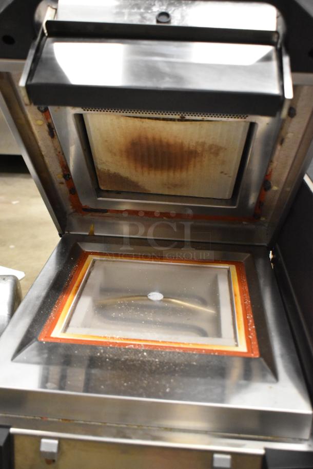 2019 Electrolux HSPP3BPRS commercial countertop panini press, 208V, 1 Phase. Stainless steel with visible wear.