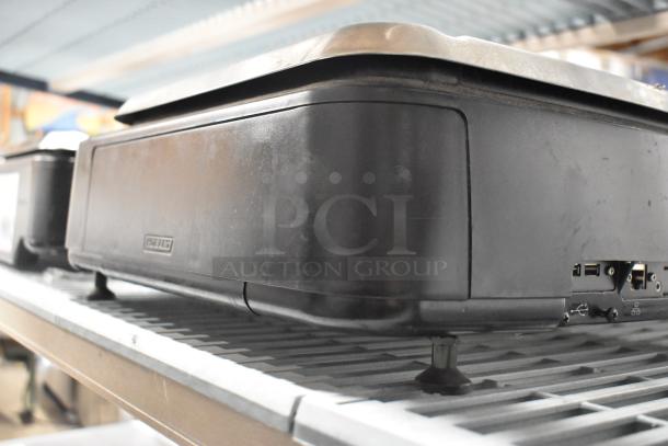 2016 Hobart HTi-LH commercial countertop scale, black, missing power cord, 120/208-240V, 1 phase, used condition.