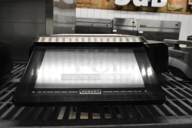 2017 Hobart HTi-7LH26 commercial countertop scale, tested and working, 120/208-240V, 1 phase, touchscreen display.