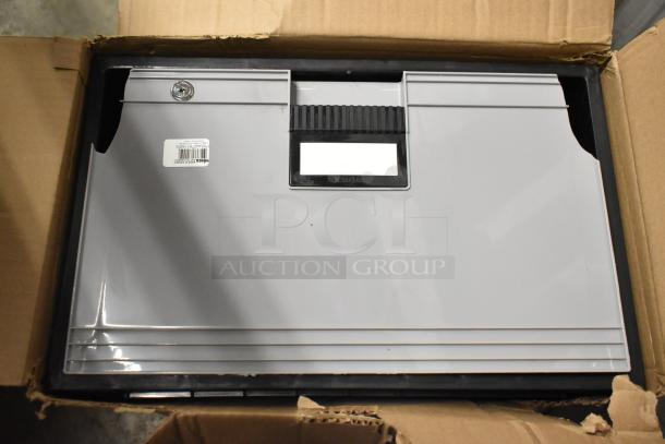 BRAND NEW Torex Legal Drawer, lockable with slider, minor scratches and dents, includes visible lock and Torex branding.