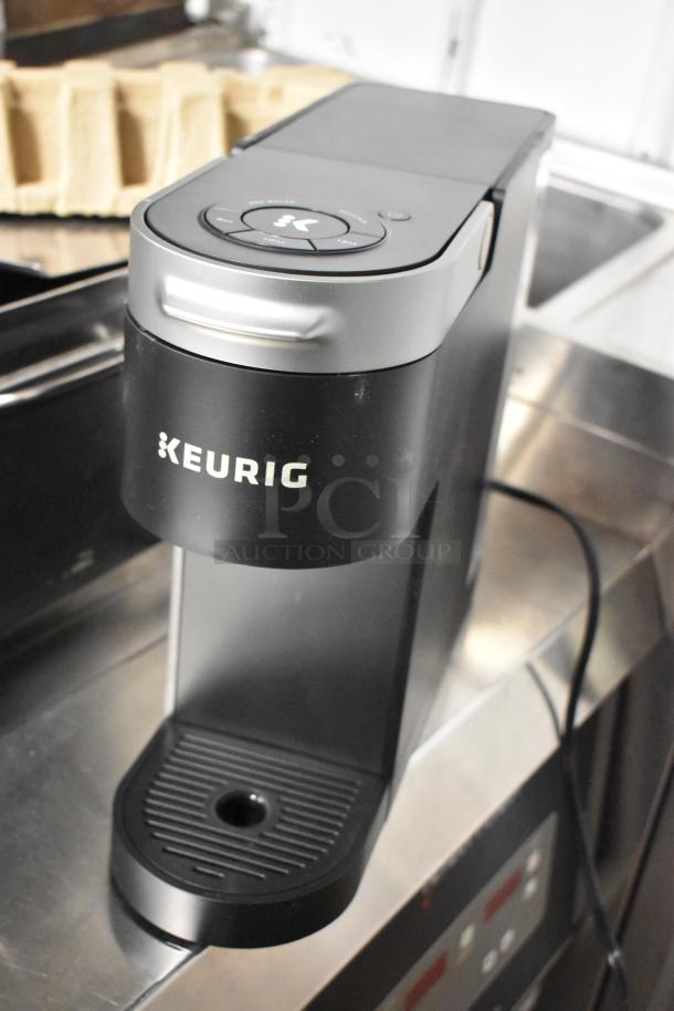 IN ORIGINAL BOX! Keurig K Slim Coffee Maker, black, new condition, single cup, 120 Volts, 1 Phase.