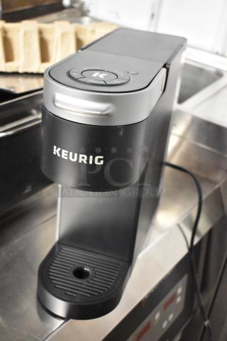 IN ORIGINAL BOX! Keurig K Slim Coffee Maker, black, new condition, single cup, 120 Volts, 1 Phase.