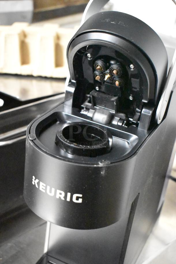 IN ORIGINAL BOX! Keurig K Slim single cup coffee machine, black, 120 volts, 1 phase, excellent condition.