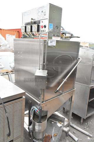 American Dish Service ADS AF-ES Commercial Dishwasher, 120V, 1 Phase, stainless steel, straight pass through model, used.