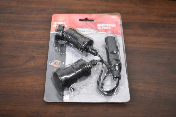 RoadPro 2-Way 12-Volt Adapter in original packaging. Platinum Series label, new condition.