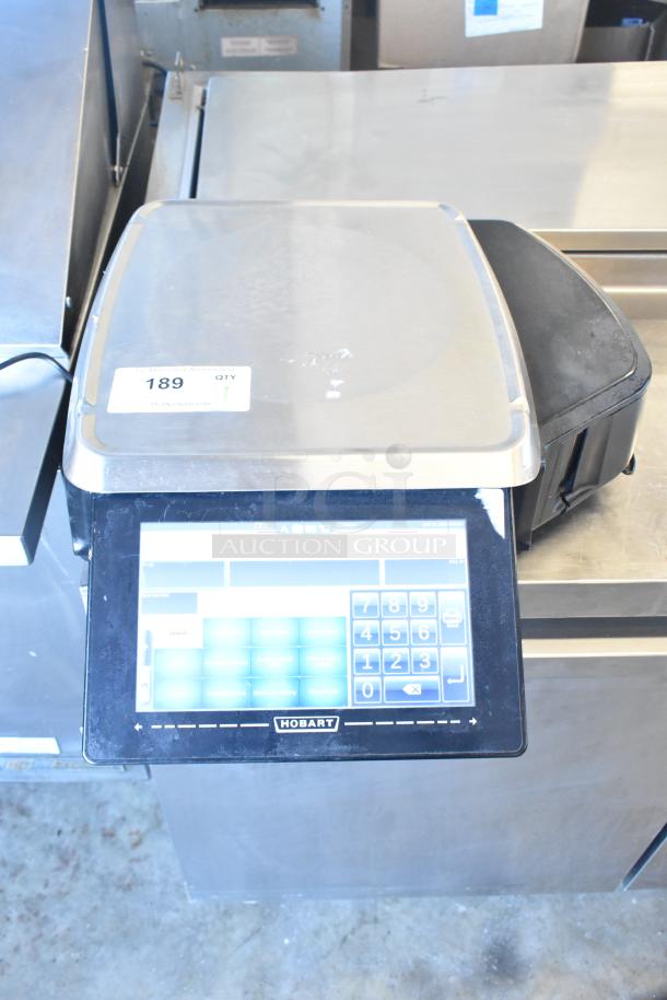 2017 Hobart HTi-7LH26 commercial countertop scale, stainless steel, touchscreen, tested and working, voltage 120/208-240.