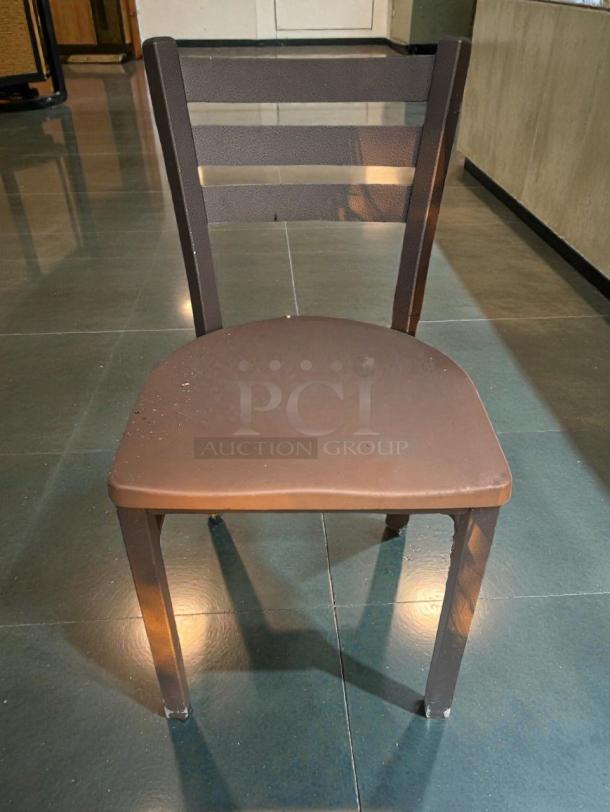 Metal frame dining chair in outstanding condition, from Commercial Restaurant Furniture, model REST-S-CHR-0665.