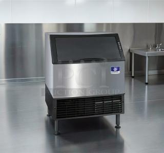 Manitowoc UY0310A-161B commercial ice maker, air-cooled, stainless steel, undercounter design, tested, operational, 115V.