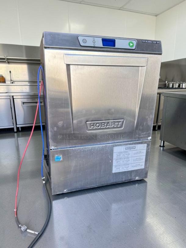 Prime Condition Hobart LXeH-2 commercial undercounter dishwasher; hot water sanitizing; 120/208-240V; fully tested; visible model marking.