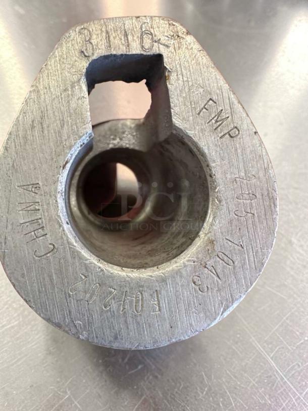 Commercial aluminum flat beater paddle attachment, superior condition, model MIX-S-BEATER-0690, with engraved markings.