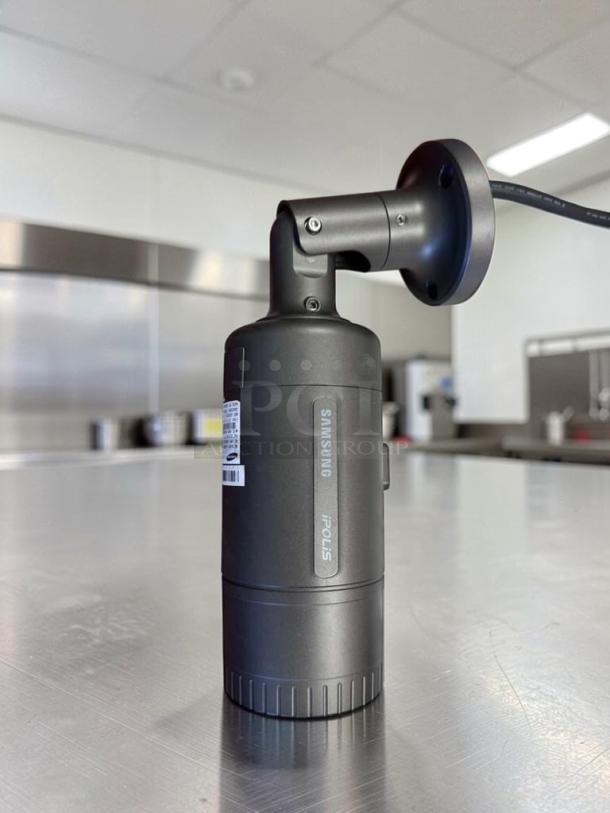 Samsung iPOLIS SNO-6084RN HD network bullet security camera in superior condition, PoE, 12V/24V, fully tested operational.