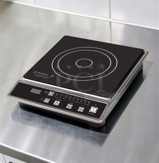 Outstanding condition Global Solutions GS1561 induction cooker, 1800W, NSF certified, fully operational, countertop model.